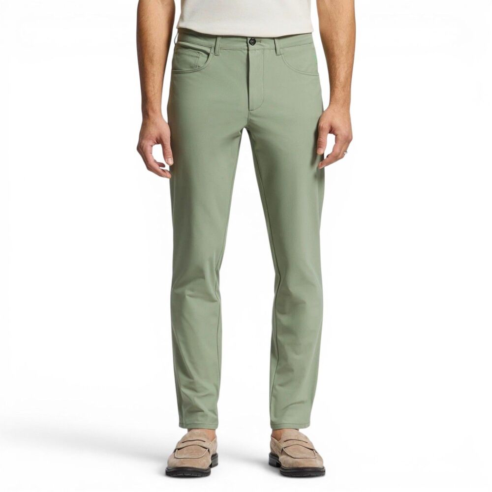 Psycho Bunny Men's Maverick 10k Step Pant Sea Spray Green 32x31